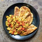 Chicken Cutlets with Mango-Tomato Sauce