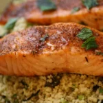 Blackened Salmon with Crunchy Coconut Couscous
